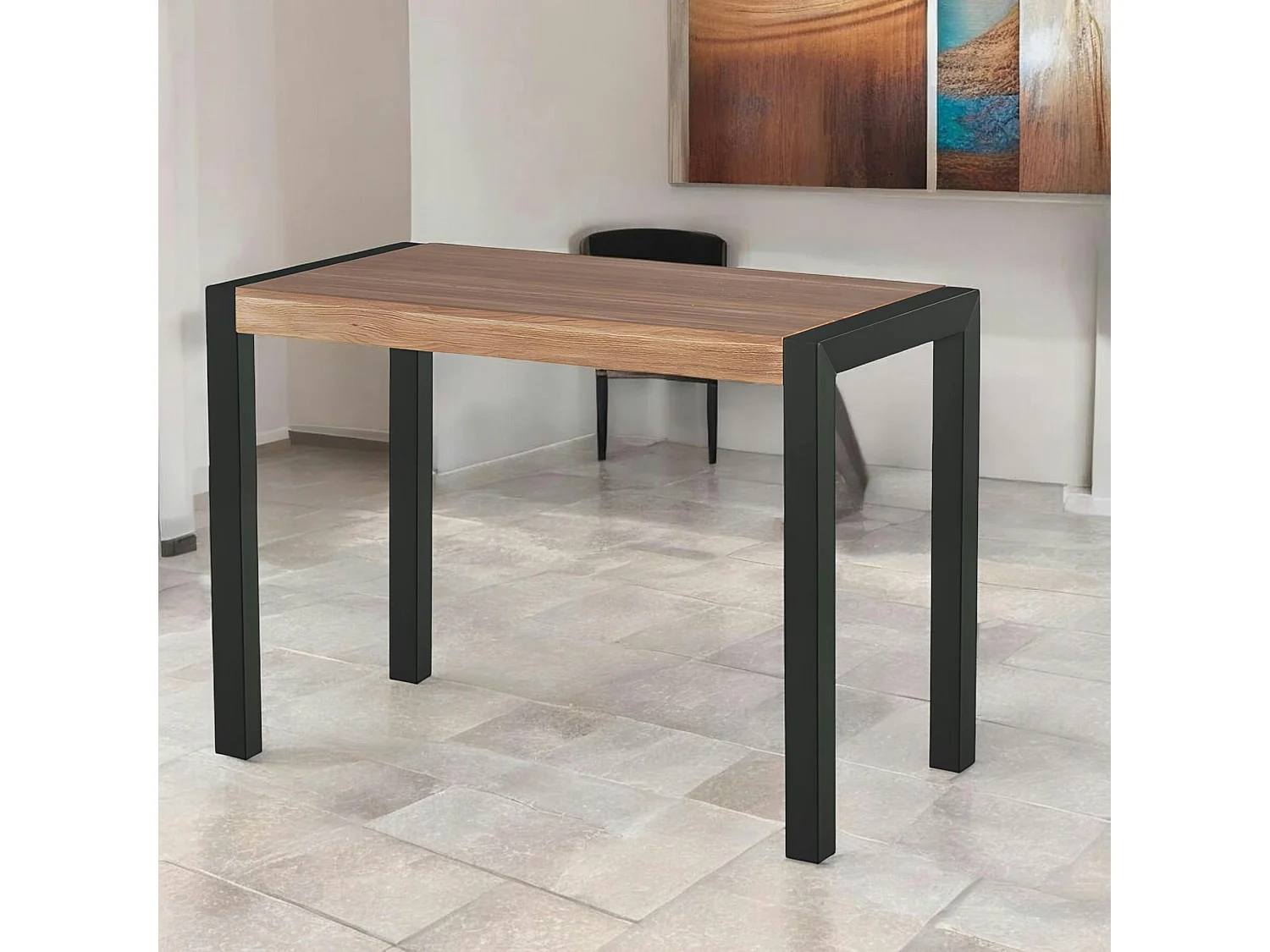 Table haute en chêne huilé 150 cm FERSCOTT 2