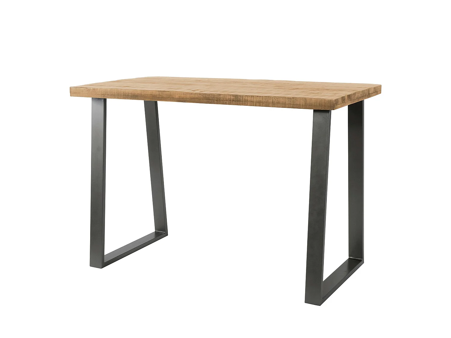Table bar bois de manguier acier 135 cm LUCKNOW