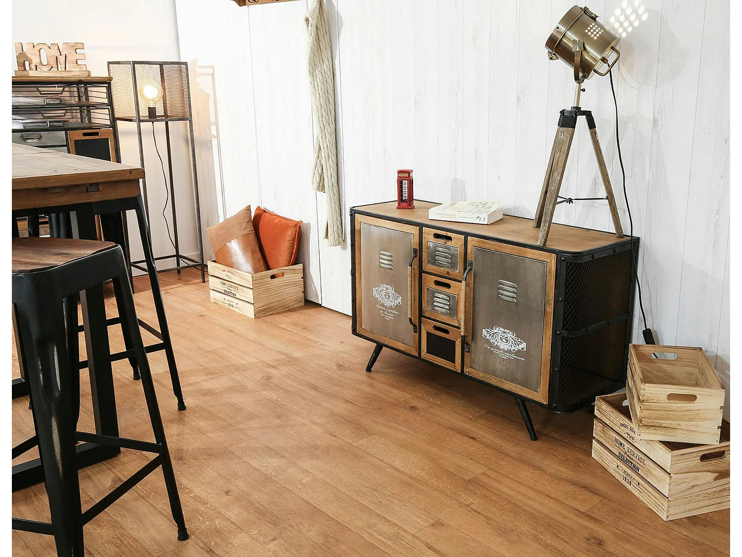 Commode d'apothicaire 3 tiroirs LAMPHUN