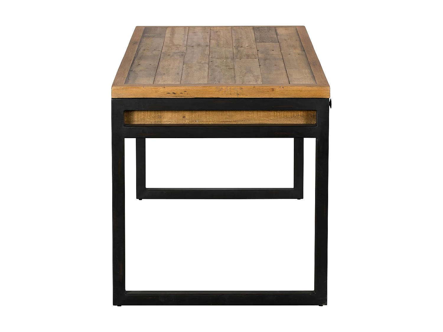 Bureau bois recyclé métal 2 tiroirs BRISBANE