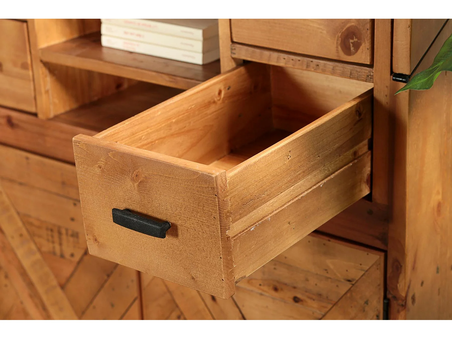 Bureau industriel en bois recyclé CALGARY