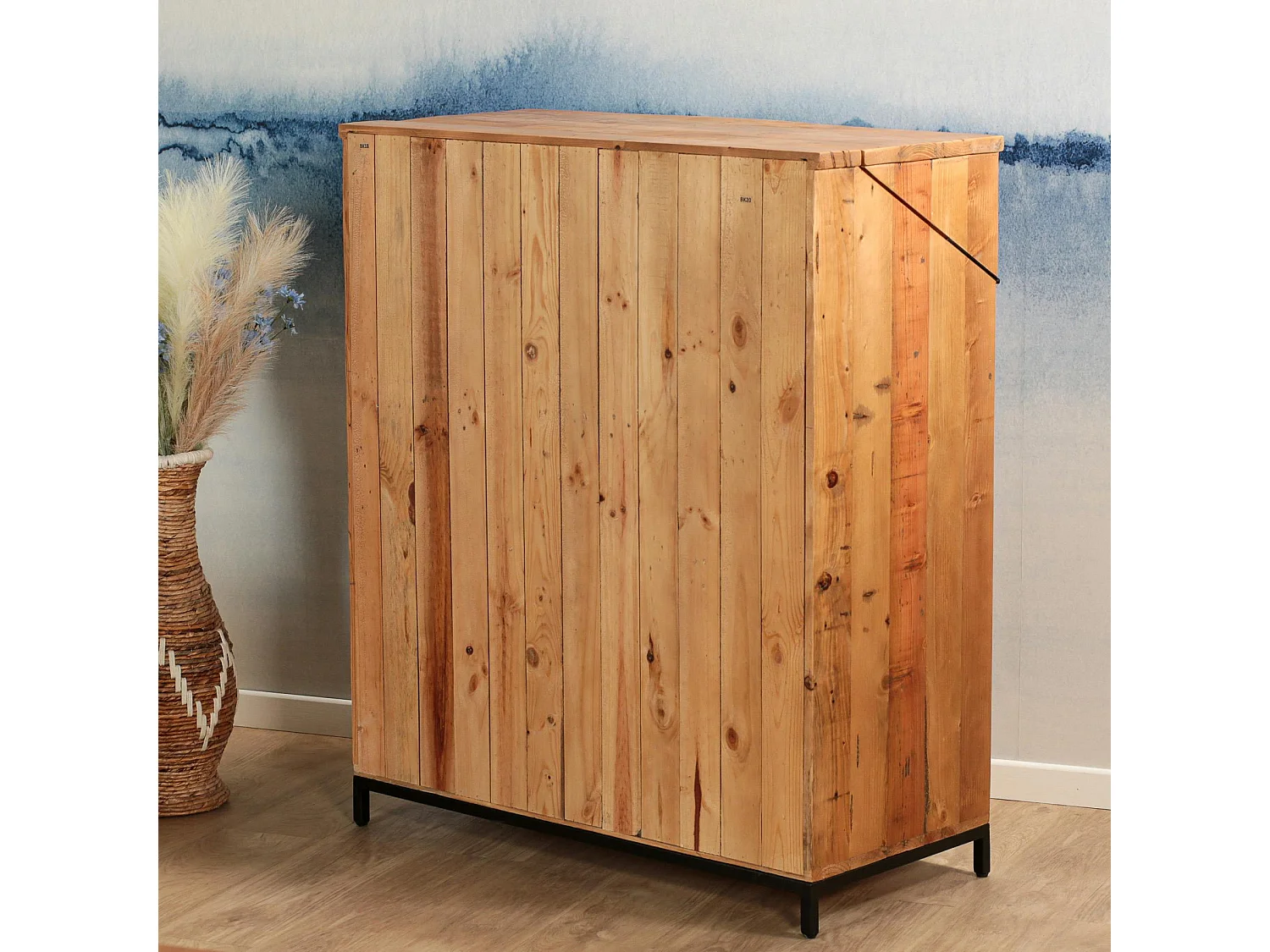 Bureau industriel en bois recyclé CALGARY