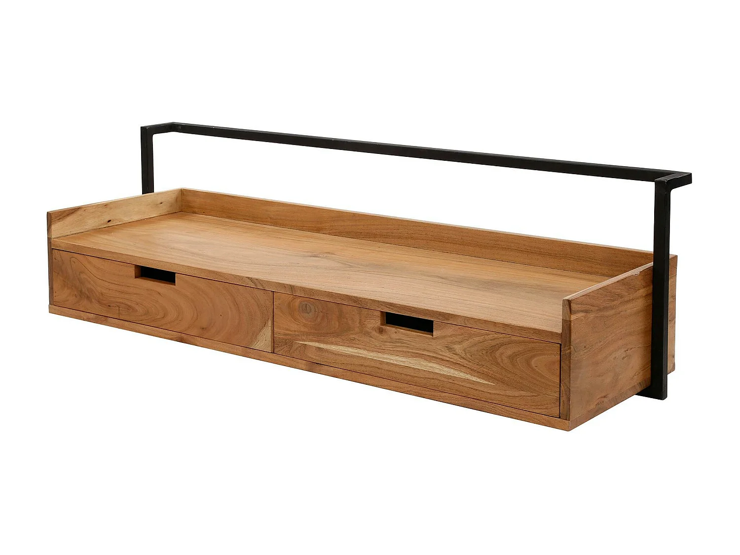 Bureau console suspendue en bois MELBOURNE