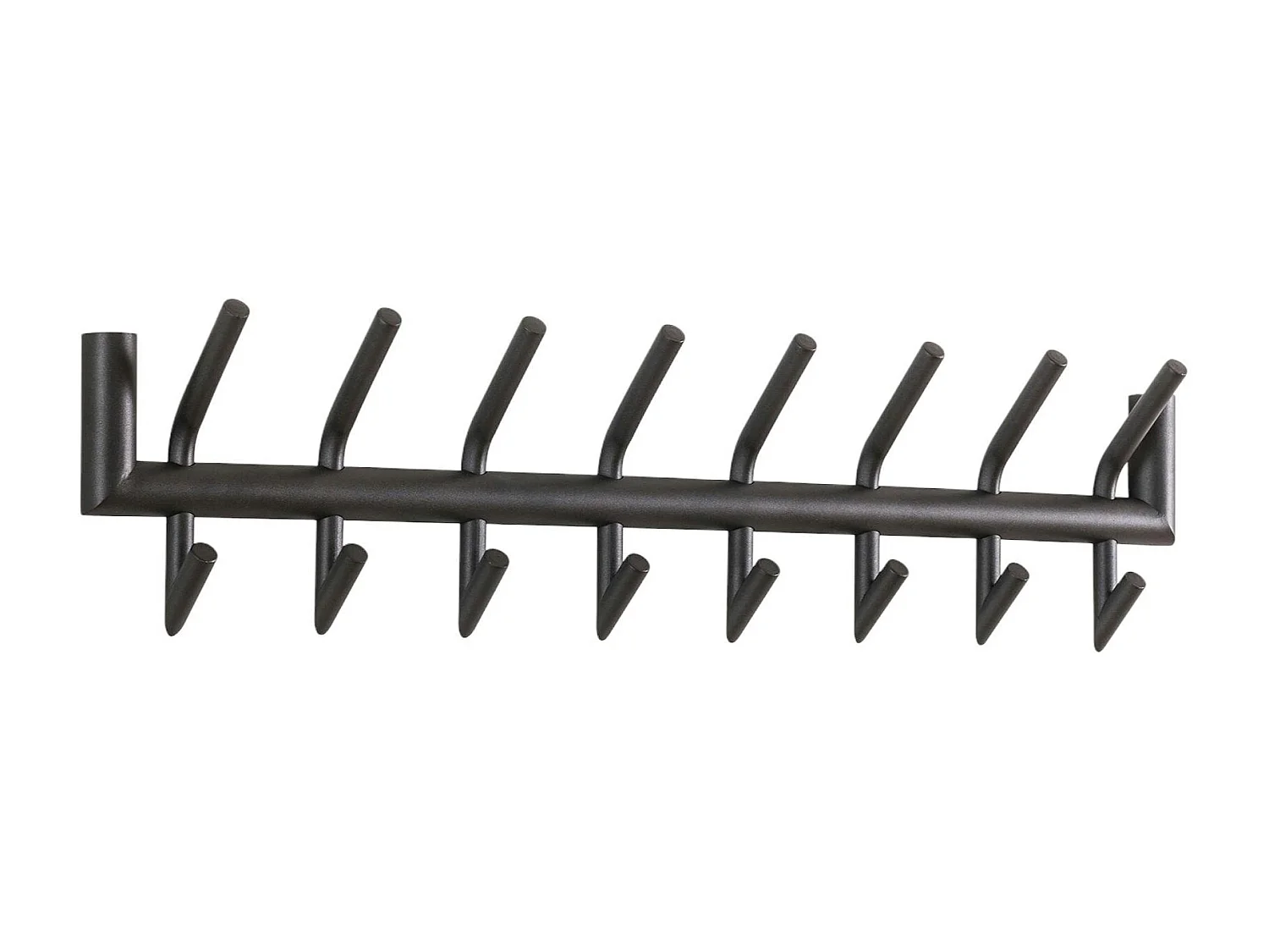 Portemanteau mural anthracite 16 patères RALF