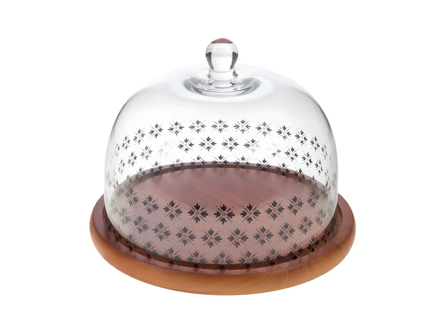 Plat rond 22 cm avec cloche Olivia