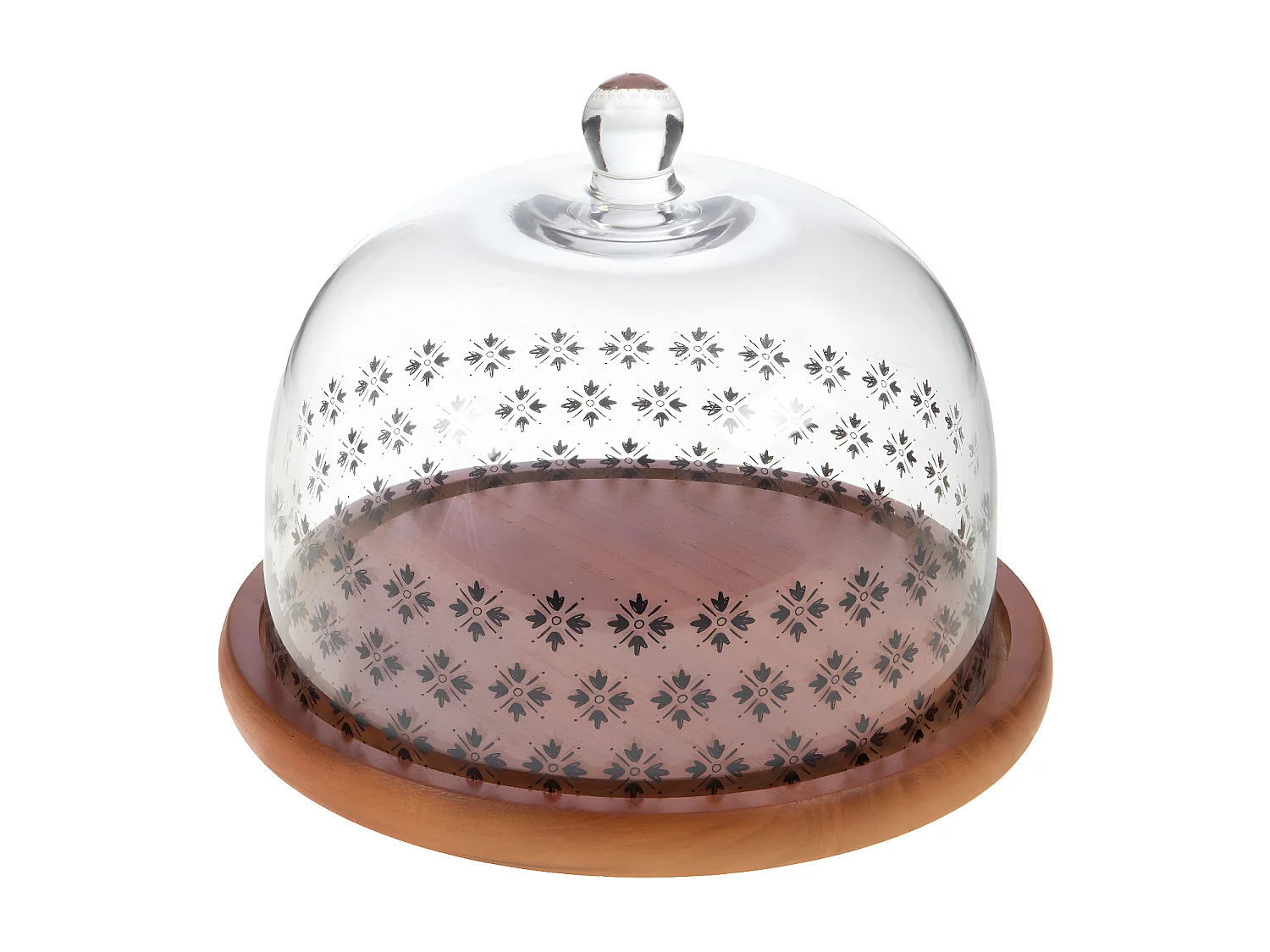 Plat rond 22 cm avec cloche Olivia
