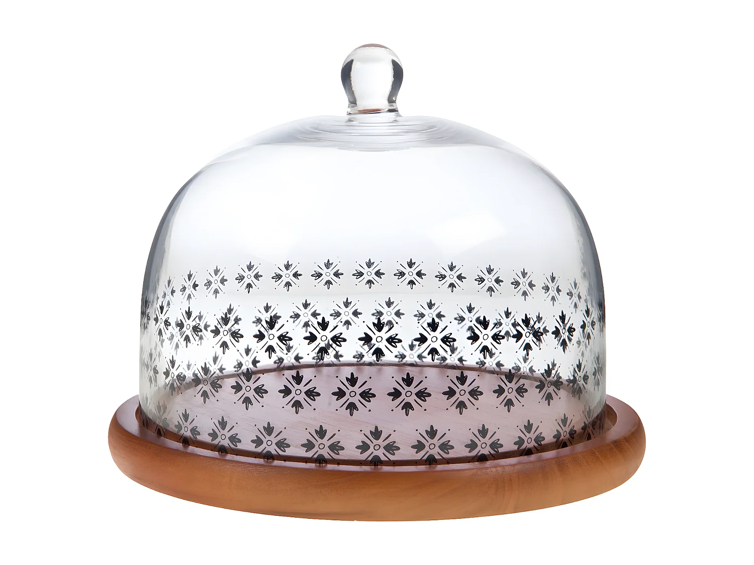 Plat rond 22 cm avec cloche Olivia