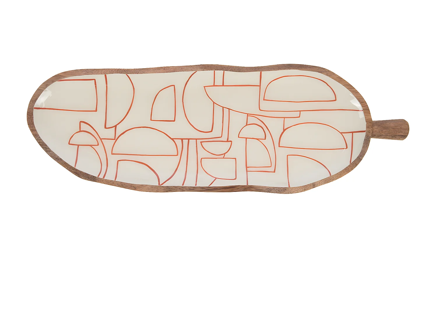 Plat feuille ambre 50 cm