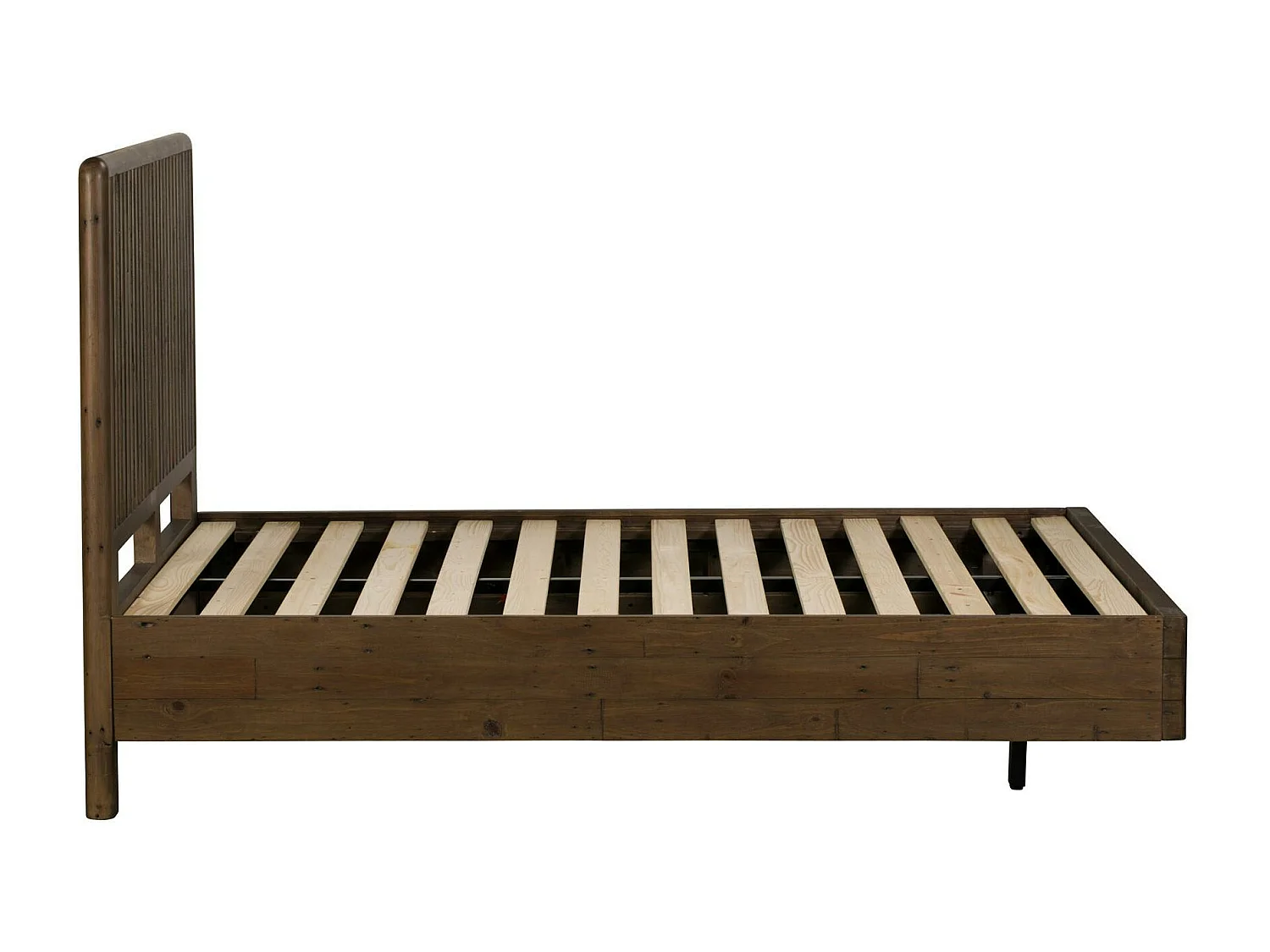 Lit 2 places bois recyclé brun 140 cm QUEENSTOWN