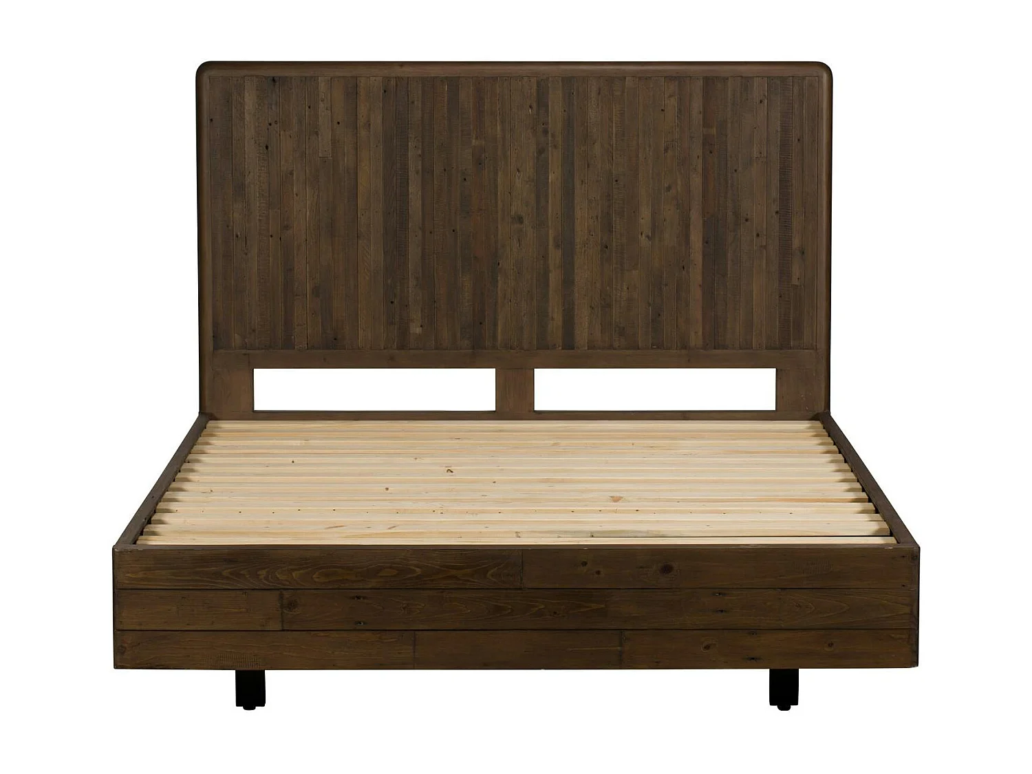 Lit 2 places bois recyclé brun 140 cm QUEENSTOWN