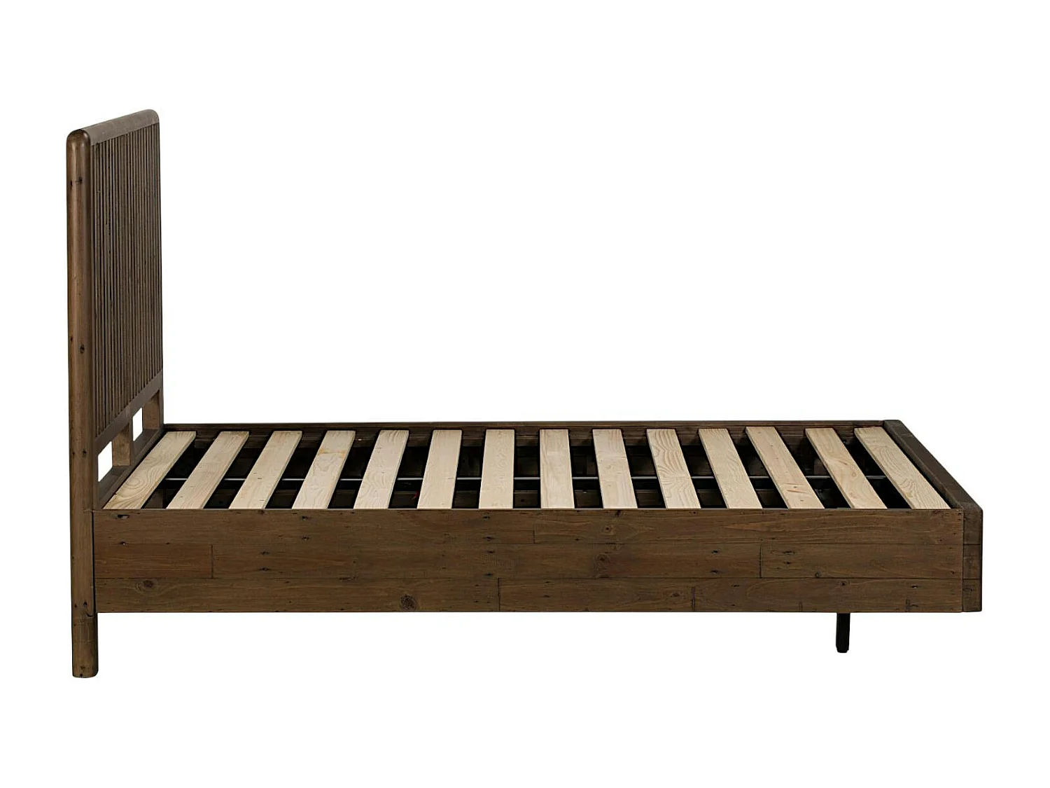 Lit 2 places bois recyclé brun 140 cm QUEENSTOWN