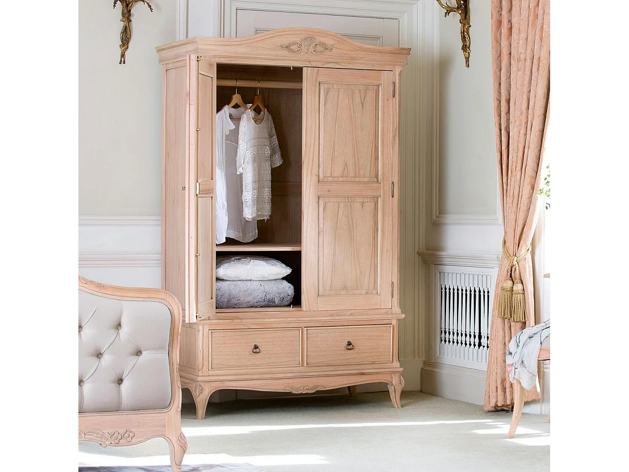 Armoire 2 portes romantique BLOIS