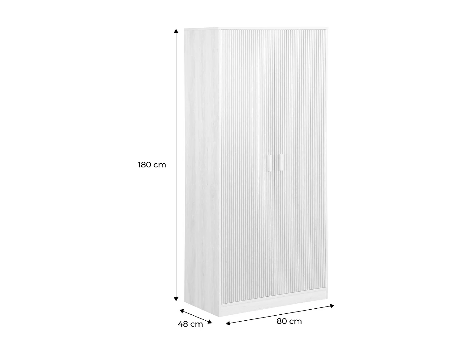 Vestidor, armario de dos puertas natural