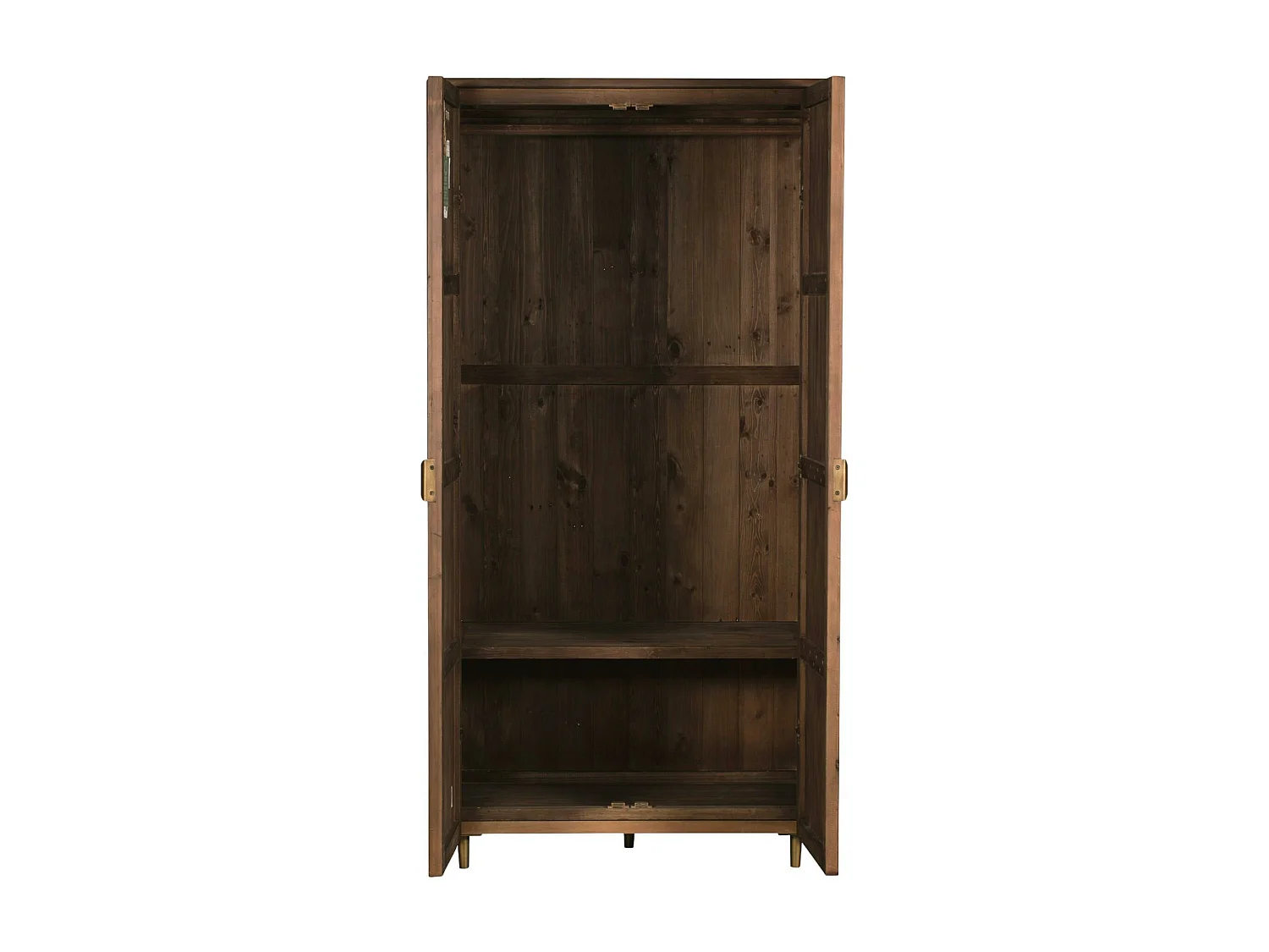 Armoire penderie bois recyclé brun QUEENSTOWN