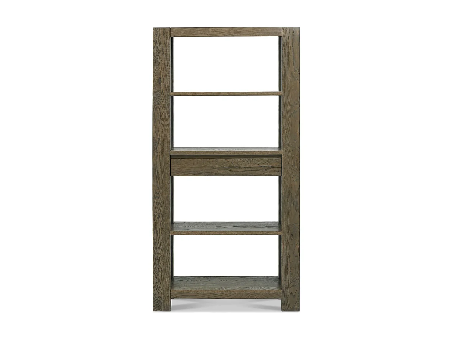 Bibliothèque étagère en bois de chêne fumé ALLEN