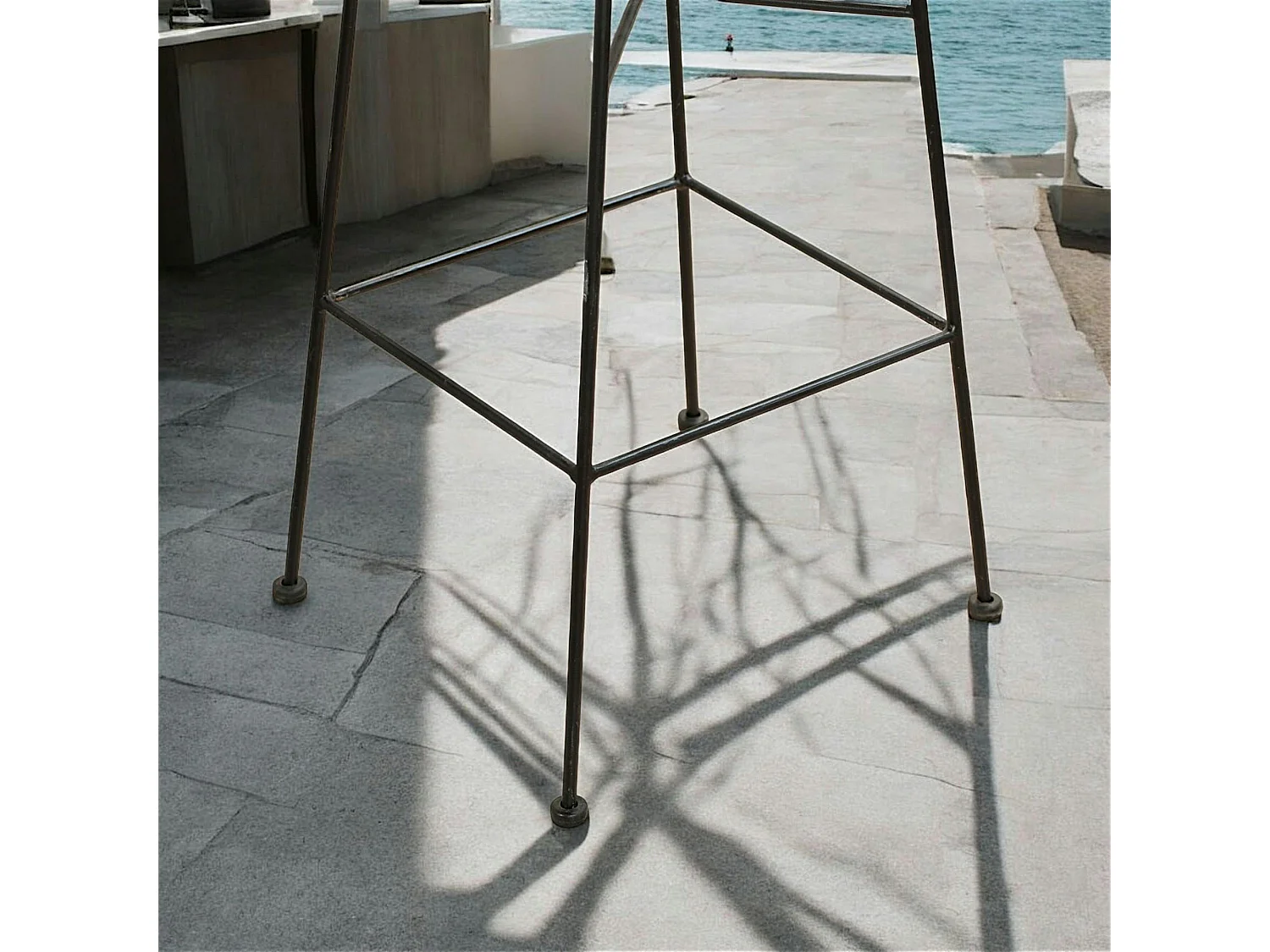 Chaise de bar en rotin (lot de 2)