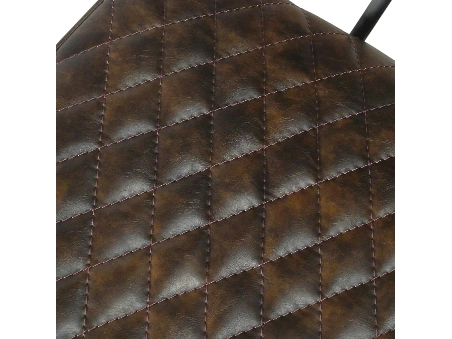 Chaise de bar industrielle marron SALERNE