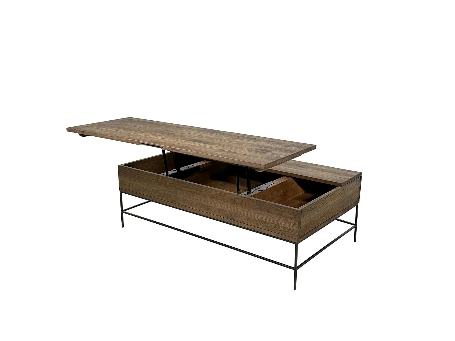 Table basse relevable chêne massif HUDSON