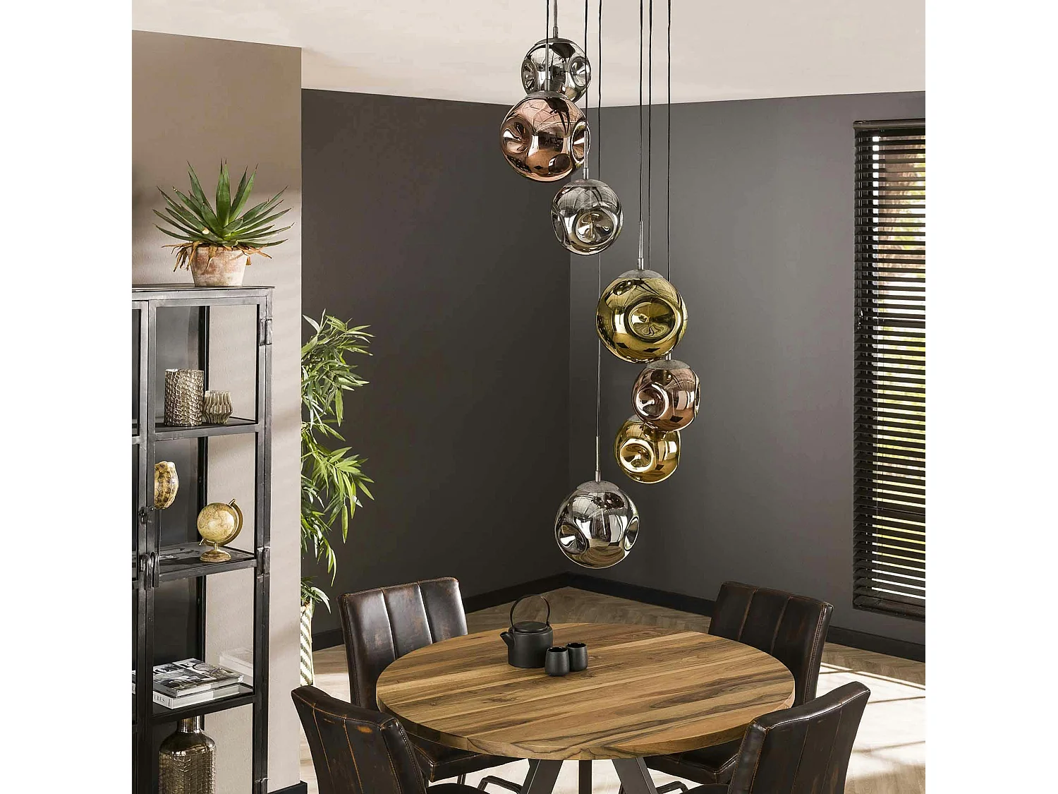 Suspension en verre multicolore NIAGARA