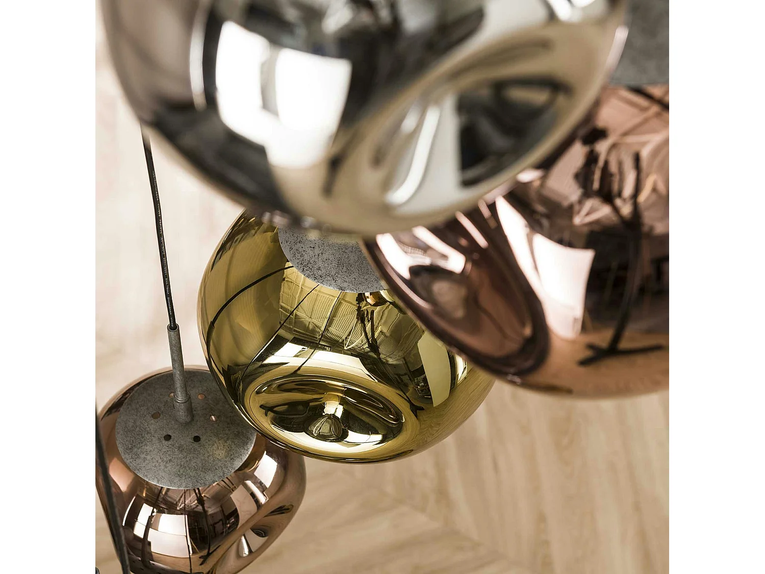 Suspension en verre multicolore NIAGARA