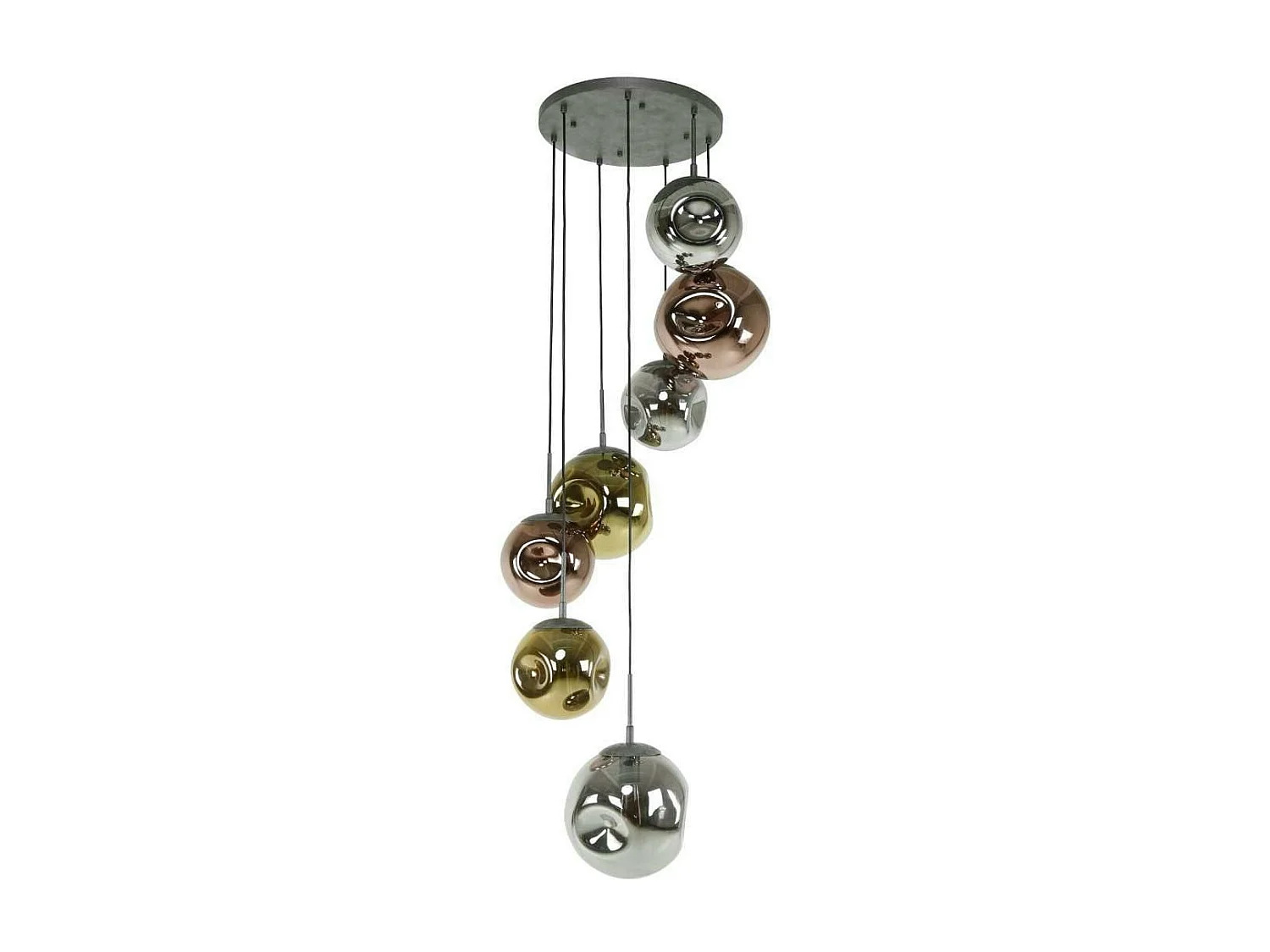 Suspension en verre multicolore NIAGARA