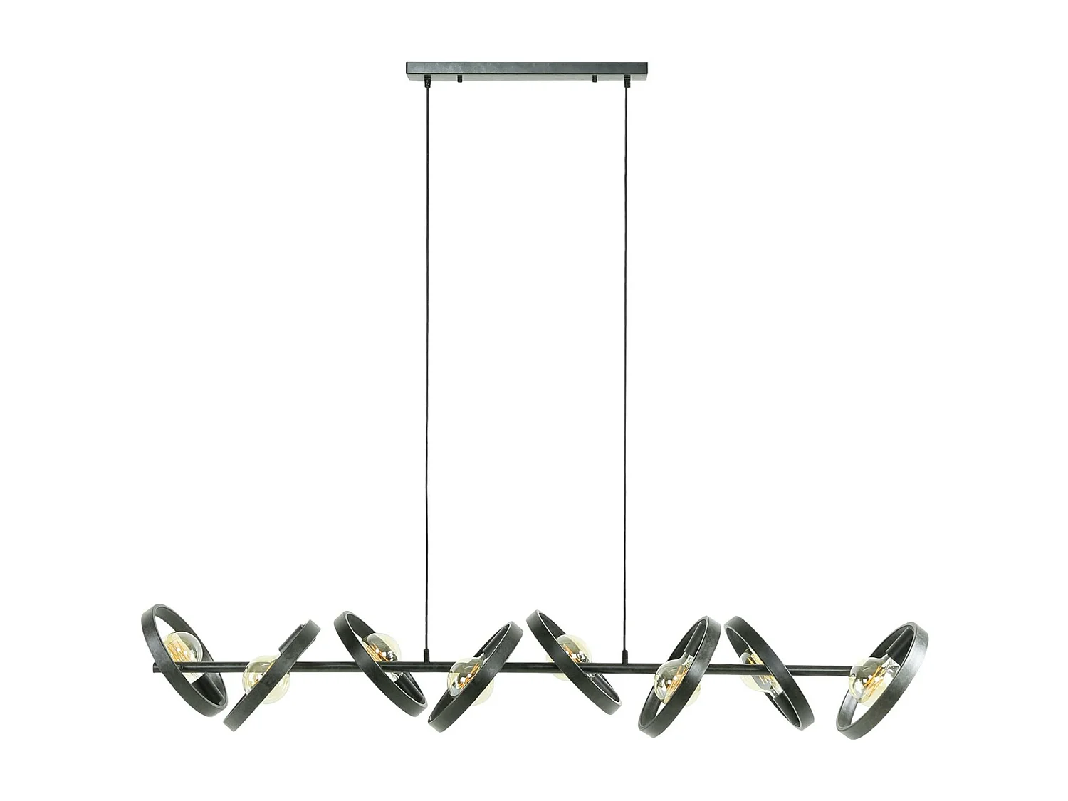 Suspension luminaire 8 anneaux RALF