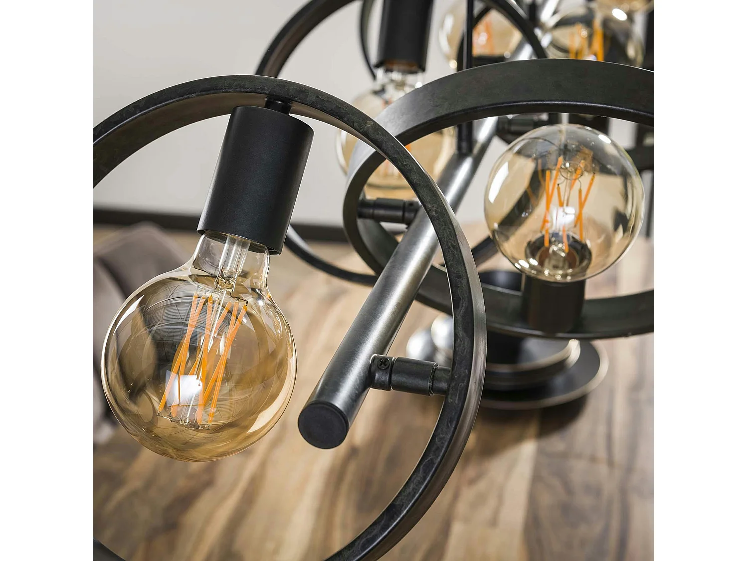 Suspension luminaire 6 anneaux RALF