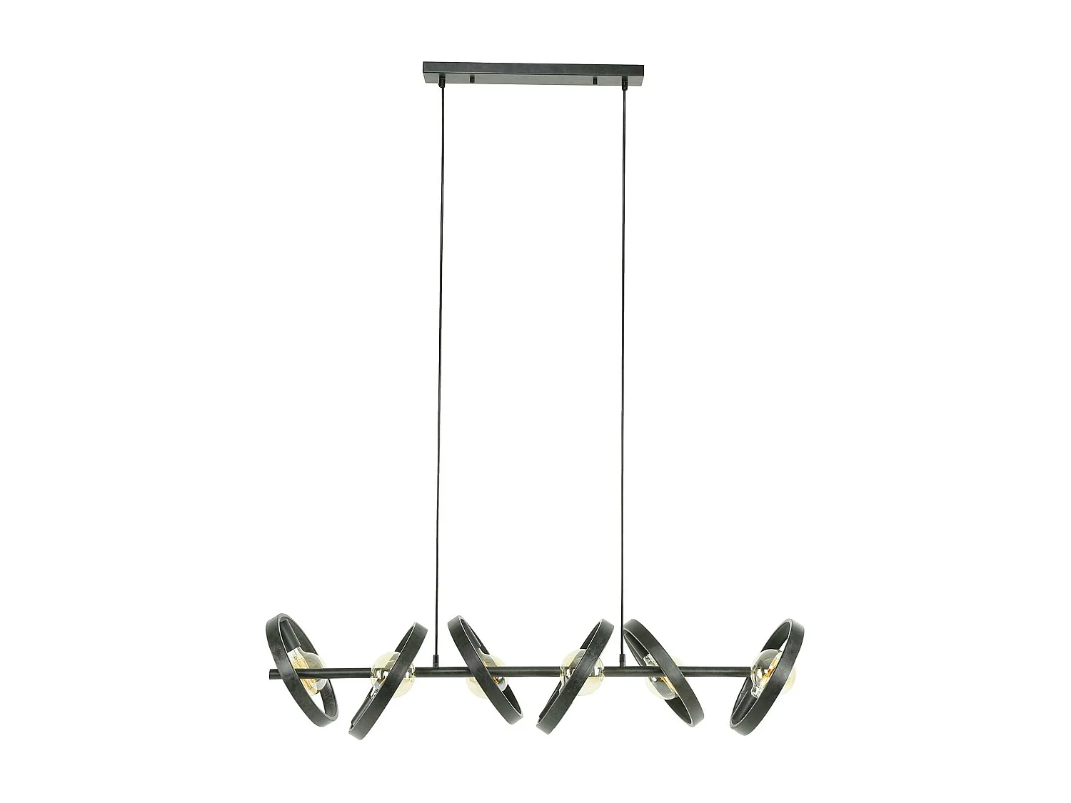 Suspension luminaire 6 anneaux RALF