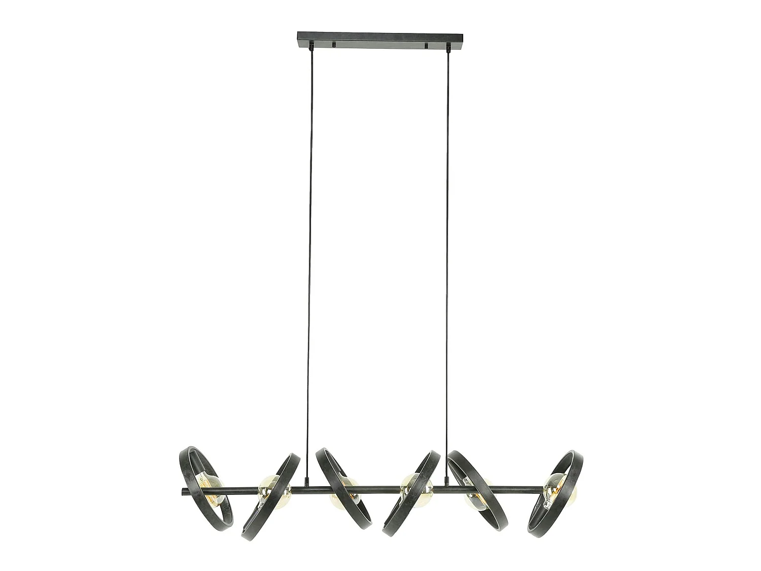 Suspension luminaire 6 anneaux RALF