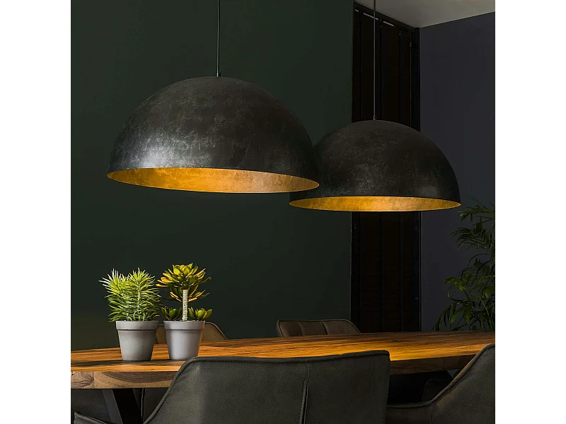 Suspension contemporaine 2 dômes NIAGARA