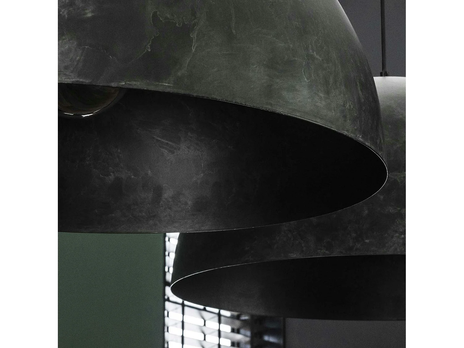 Suspension contemporaine 2 dômes NIAGARA