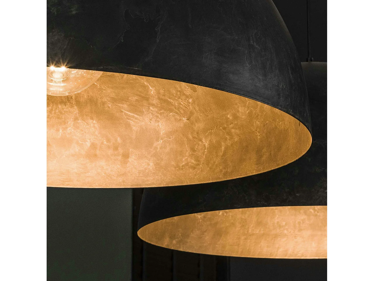 Suspension contemporaine 2 dômes NIAGARA