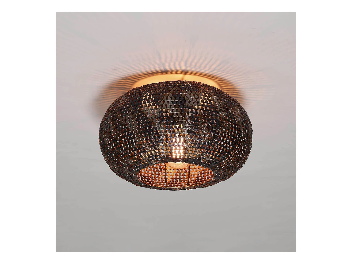 Plafonnier en métal effet maille ø 40 cm TRIBECA
