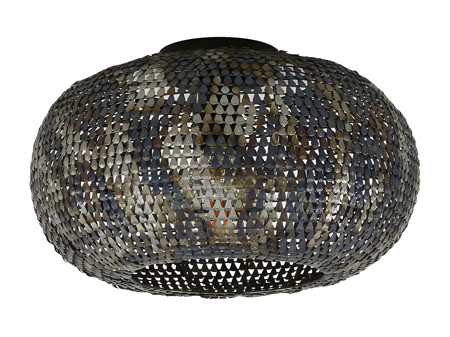 Plafonnier en métal effet maille ø 40 cm TRIBECA