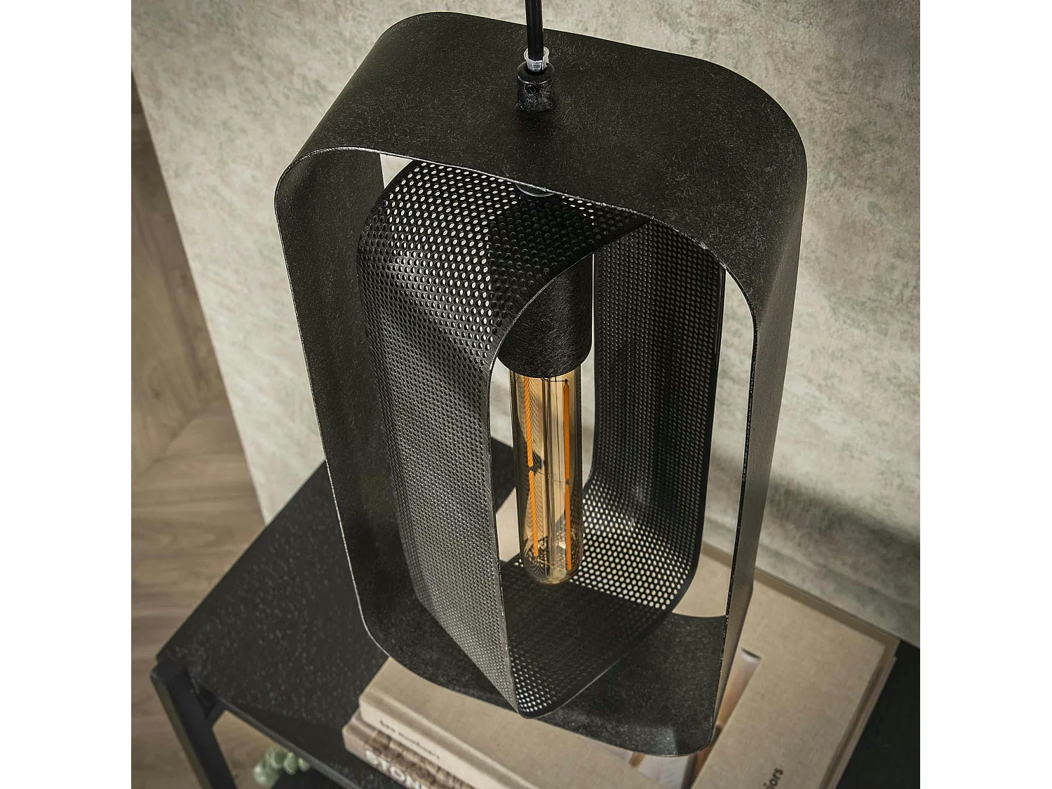 Suspension industrielle à double cadre 3 lampes RALF