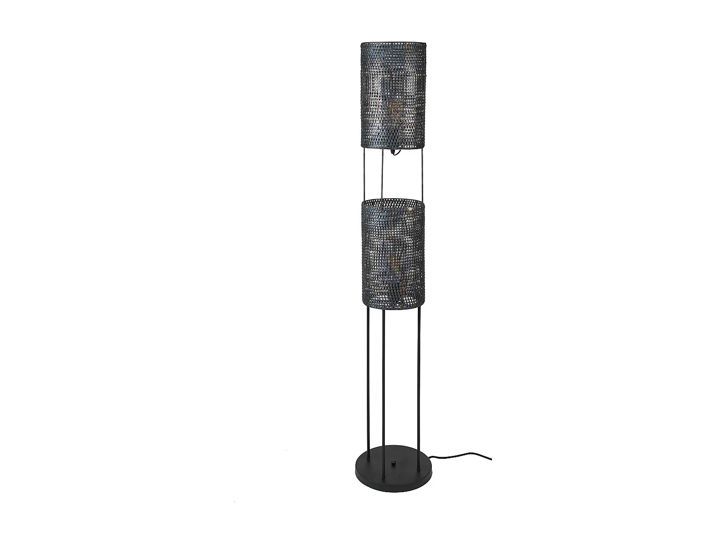 Lampadaire moderne 2 lampes effet maille TRIBECA