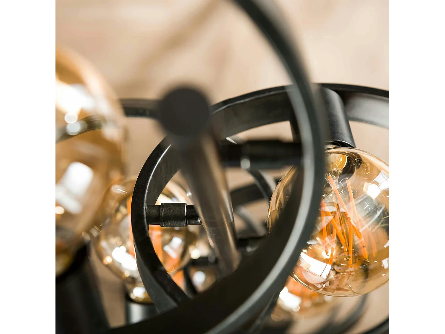 Lampadaire salon 8 anneaux RALF