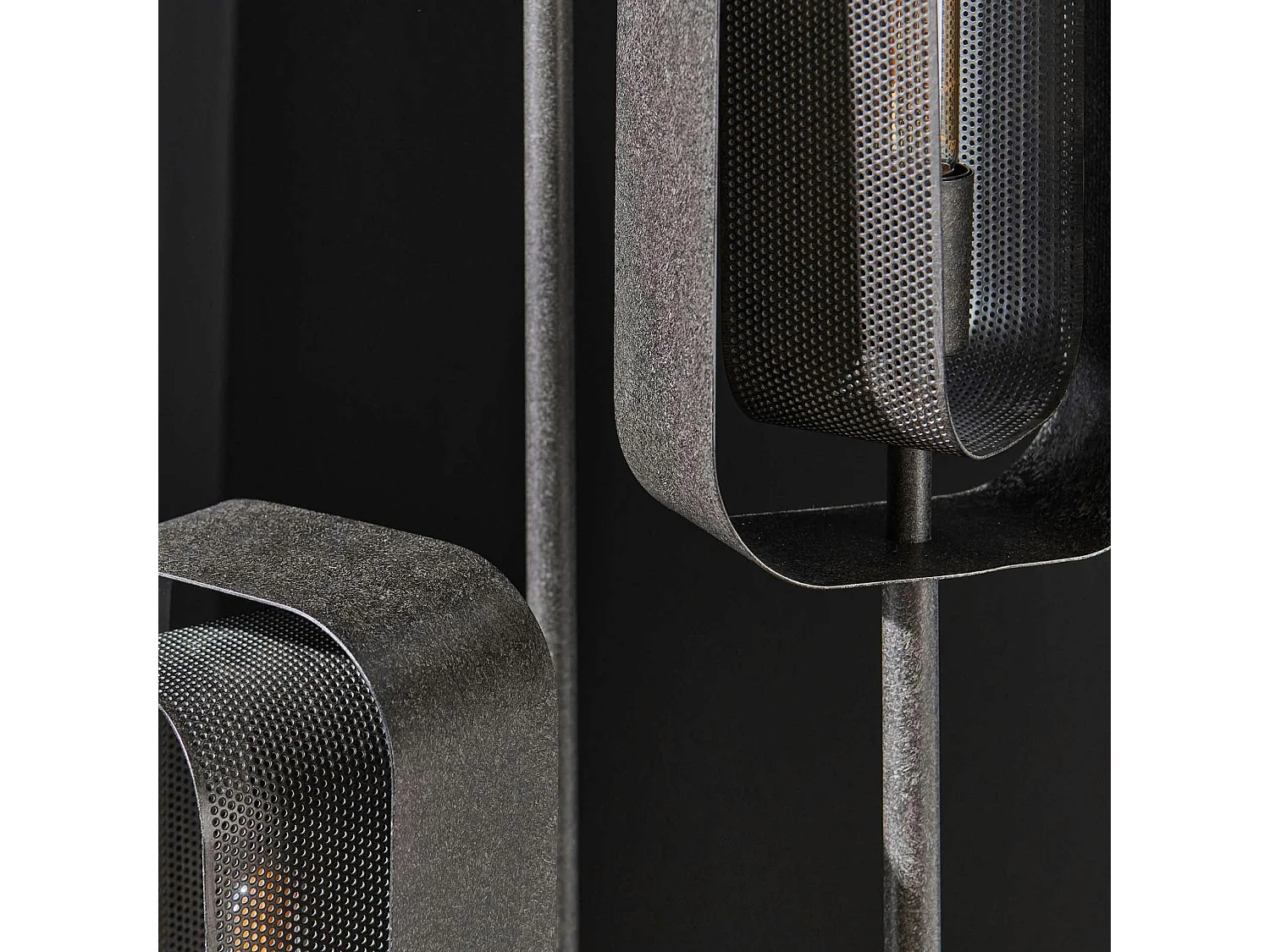 Lampadaire industriel à double cadre 3 lampes RALF