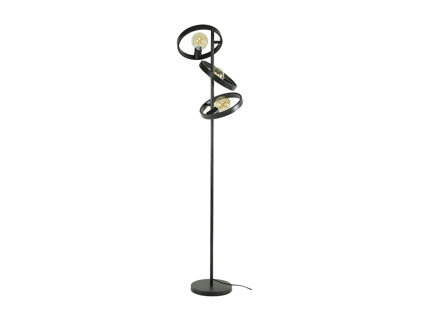 Lampadaire design 3 anneaux RALF