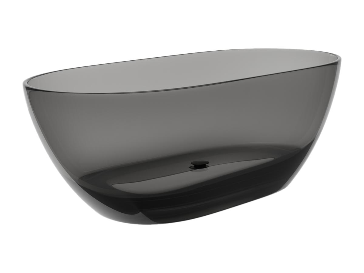 Freistehende Badewanne durchsichtig - 292 l - 160 x 72 x 56 cm - Grau - Har günstig online kaufen