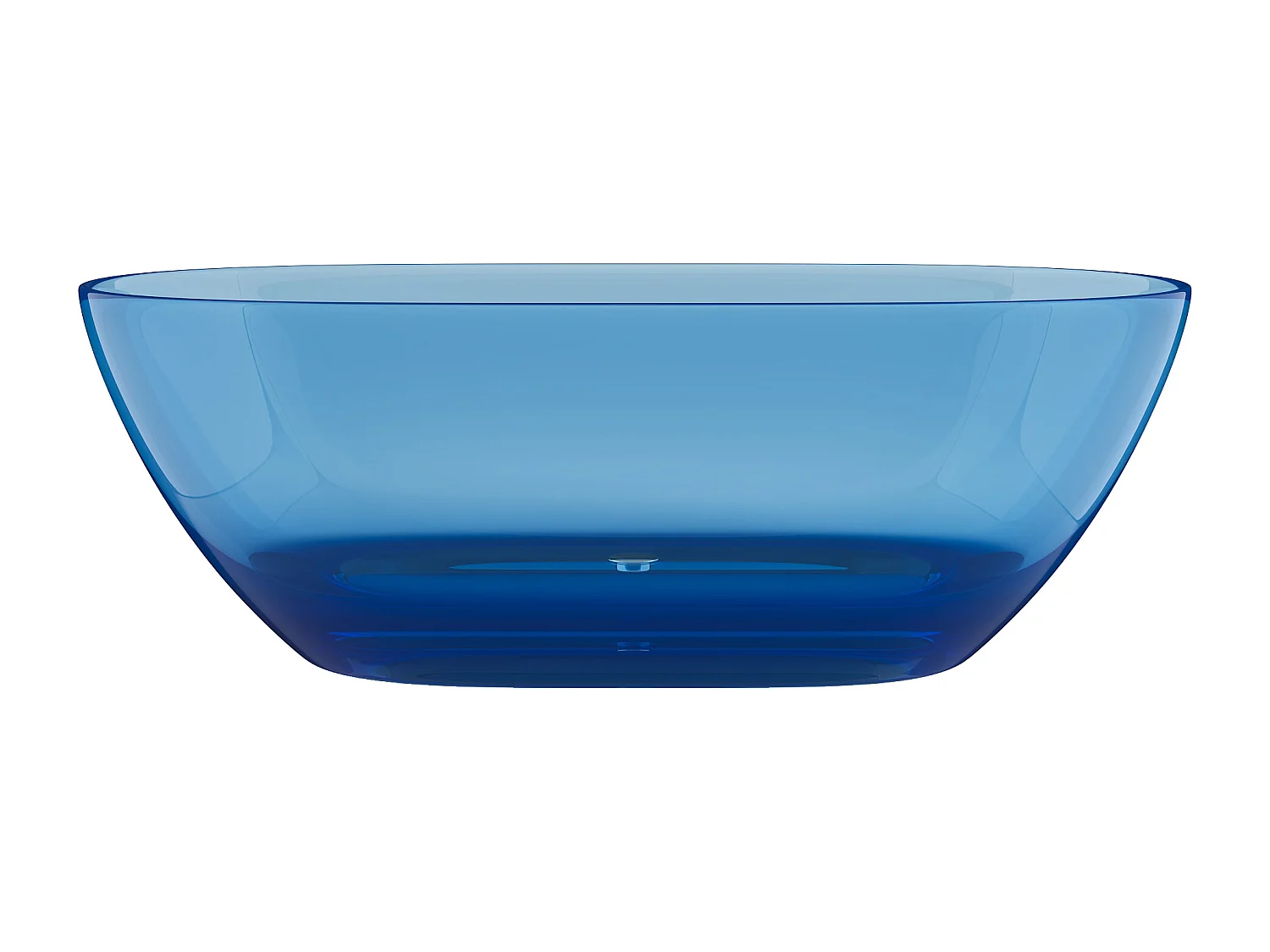 Vasca da bagno freestanding traslucida 292L 160 x 72 x 56 cm Blu Resina - SPAVO