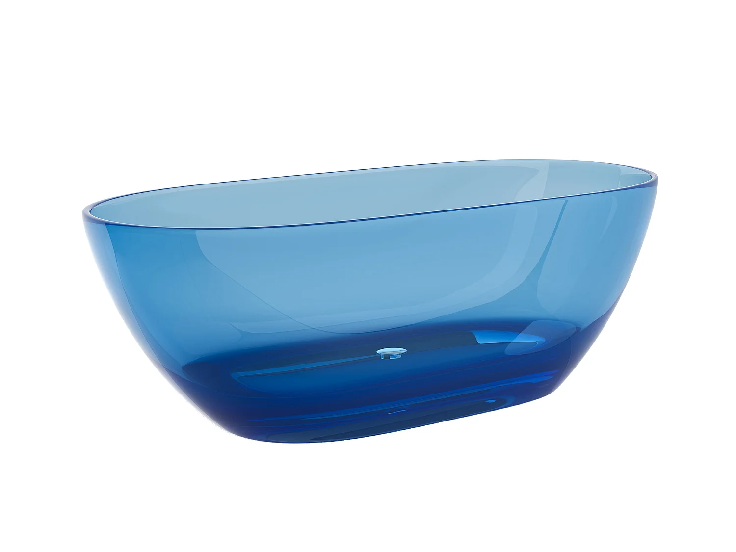 Vasca da bagno freestanding traslucida 292L 160 x 72 x 56 cm Blu Resina - SPAVO