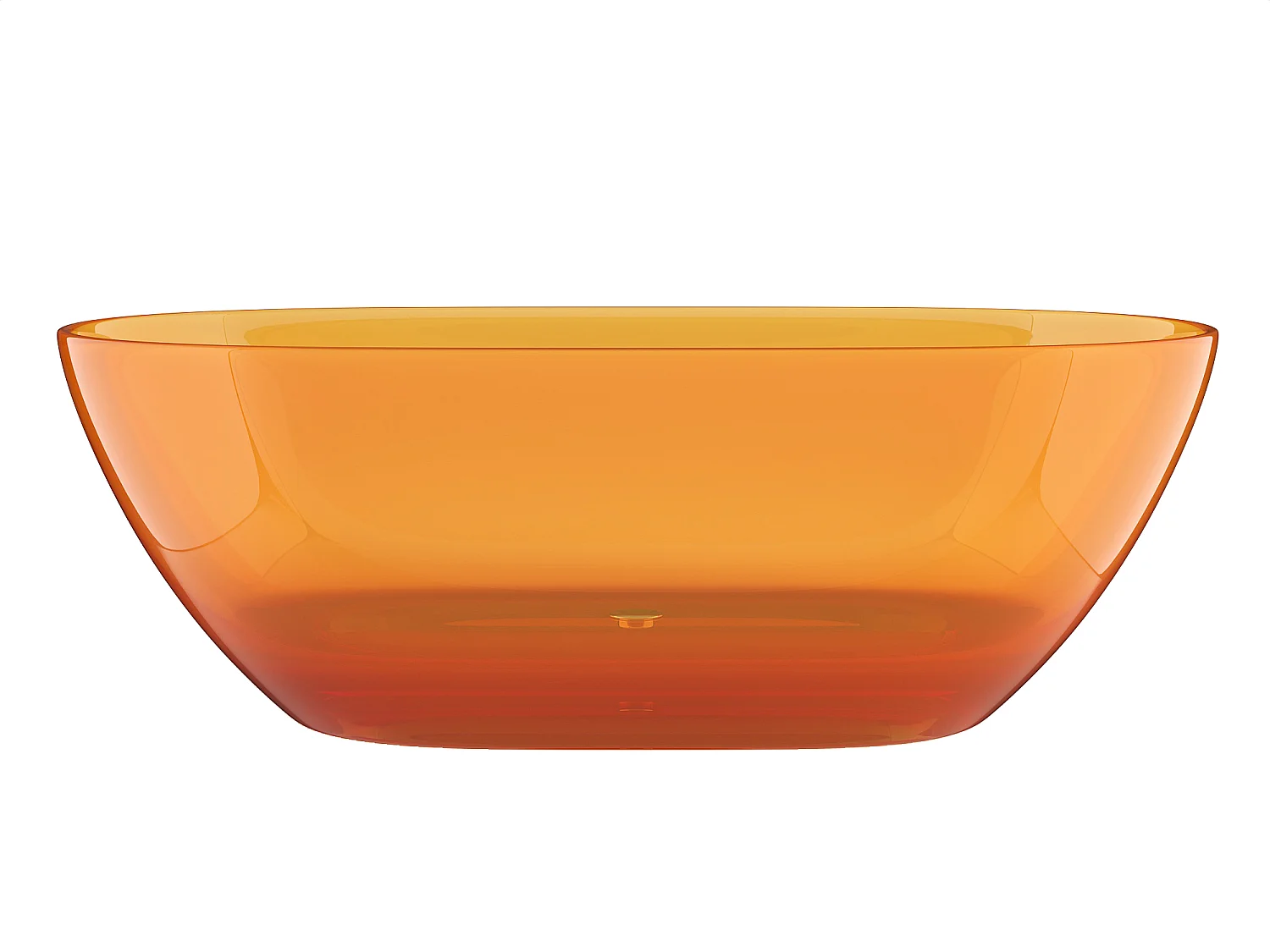 Vasca da bagno freestanding traslucida 292L 160 x 72 x 56 cm Arancione Resina - SPAVO