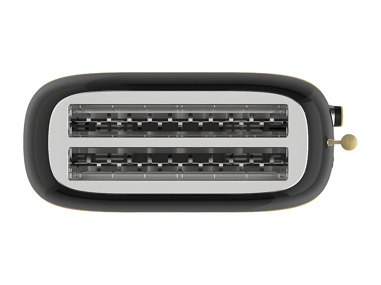 Grille-Pain Caprizze Kaito XL | Double Fente Extra Large et 6 Niveaux de Grill | Design Moderne Effet Bois et Noir Mat