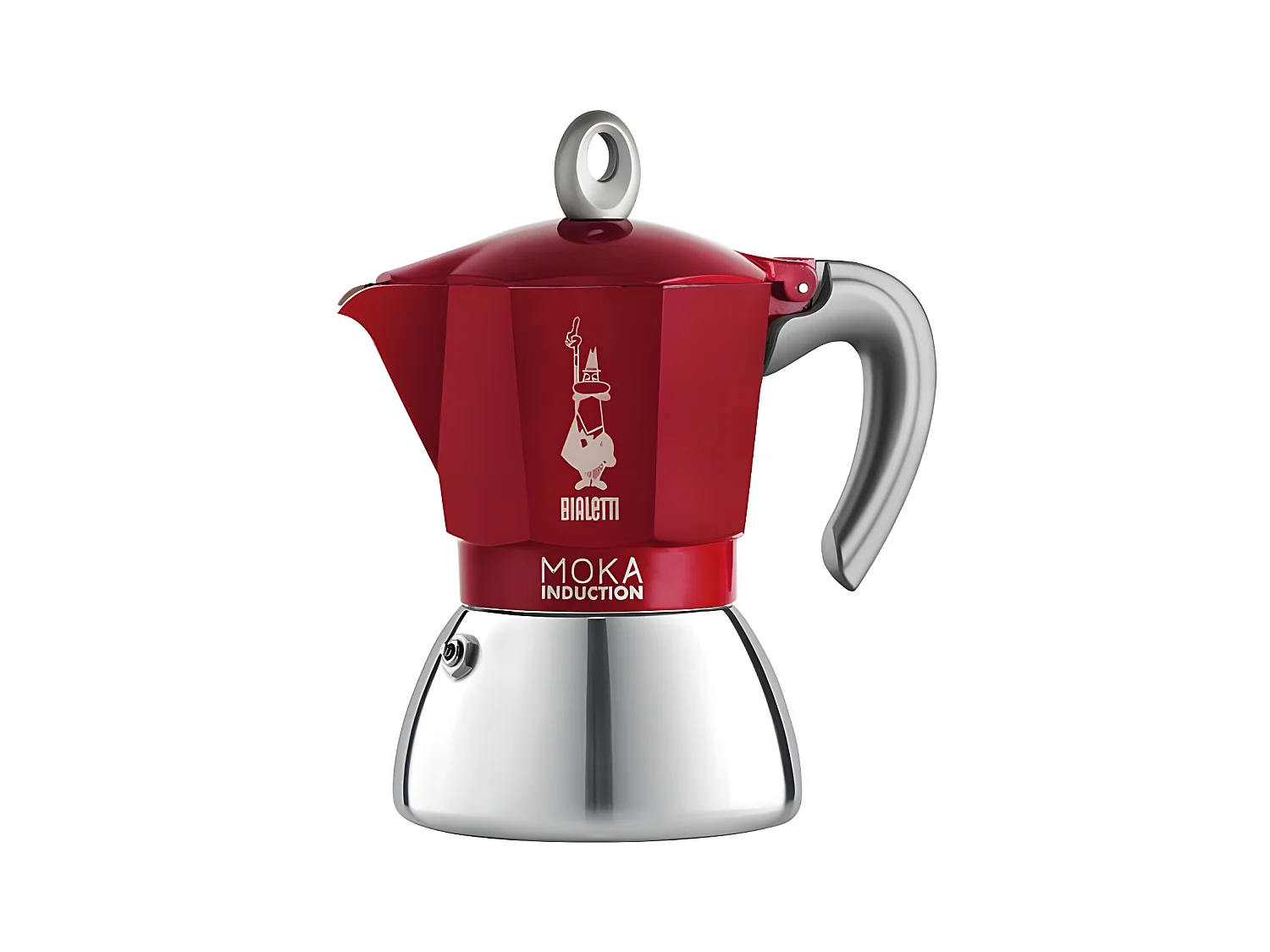 Cafetière italienne Moka induction 4 tasses rouge