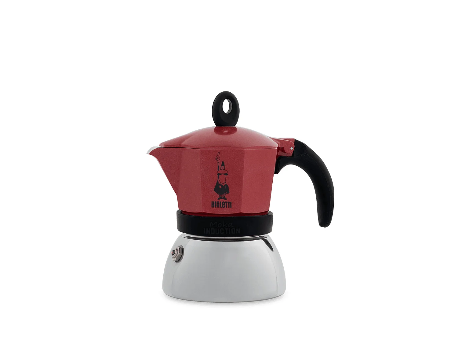 Bialetti Moka Induction 0006944 Volume 0.16 L Materiali Alluminio Nero Rosso