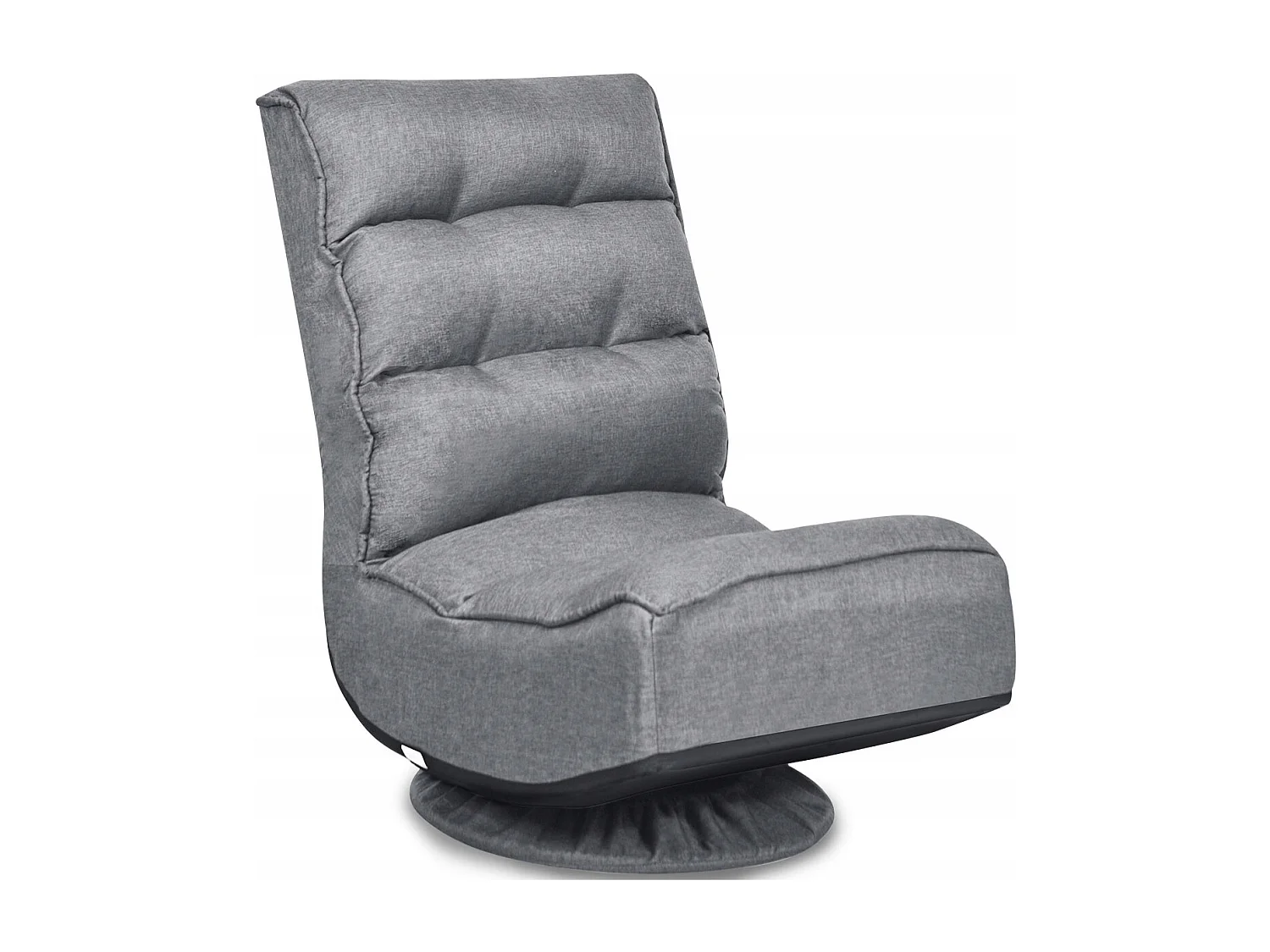 Relaxsessel verstellbar Klappsessel drehbar Bodenstuhl Sofastuhl Bodenkissen Grau