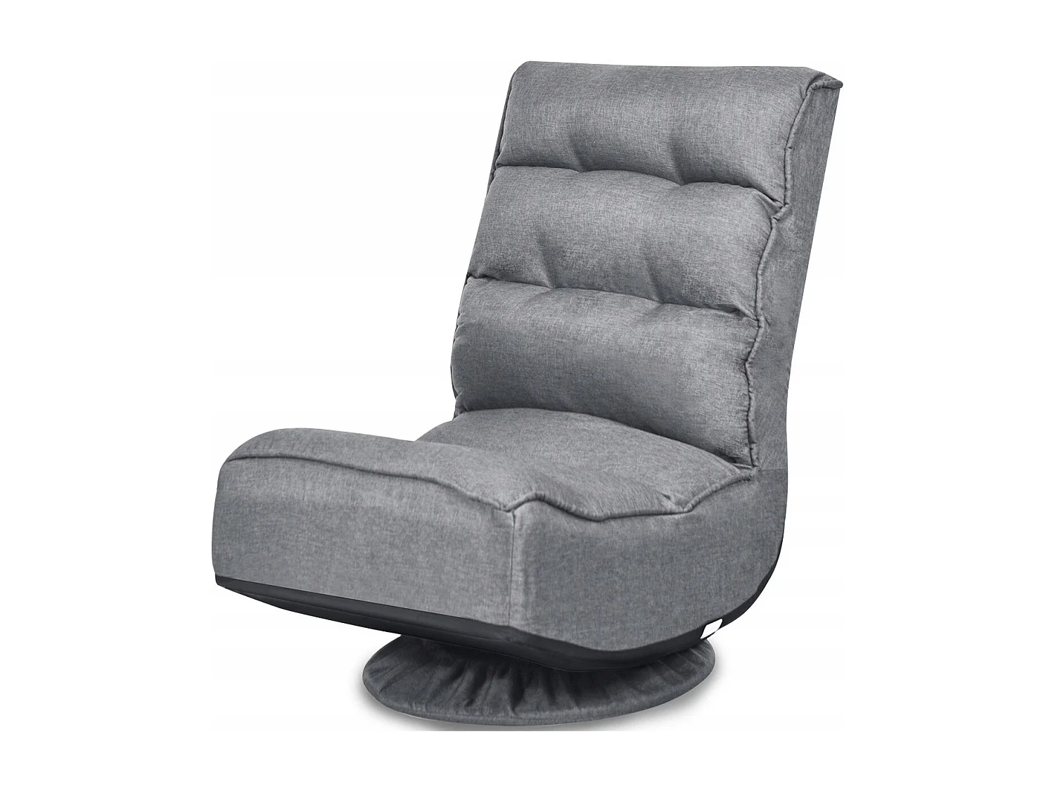 Relaxsessel verstellbar Klappsessel drehbar Bodenstuhl Sofastuhl Bodenkissen Grau