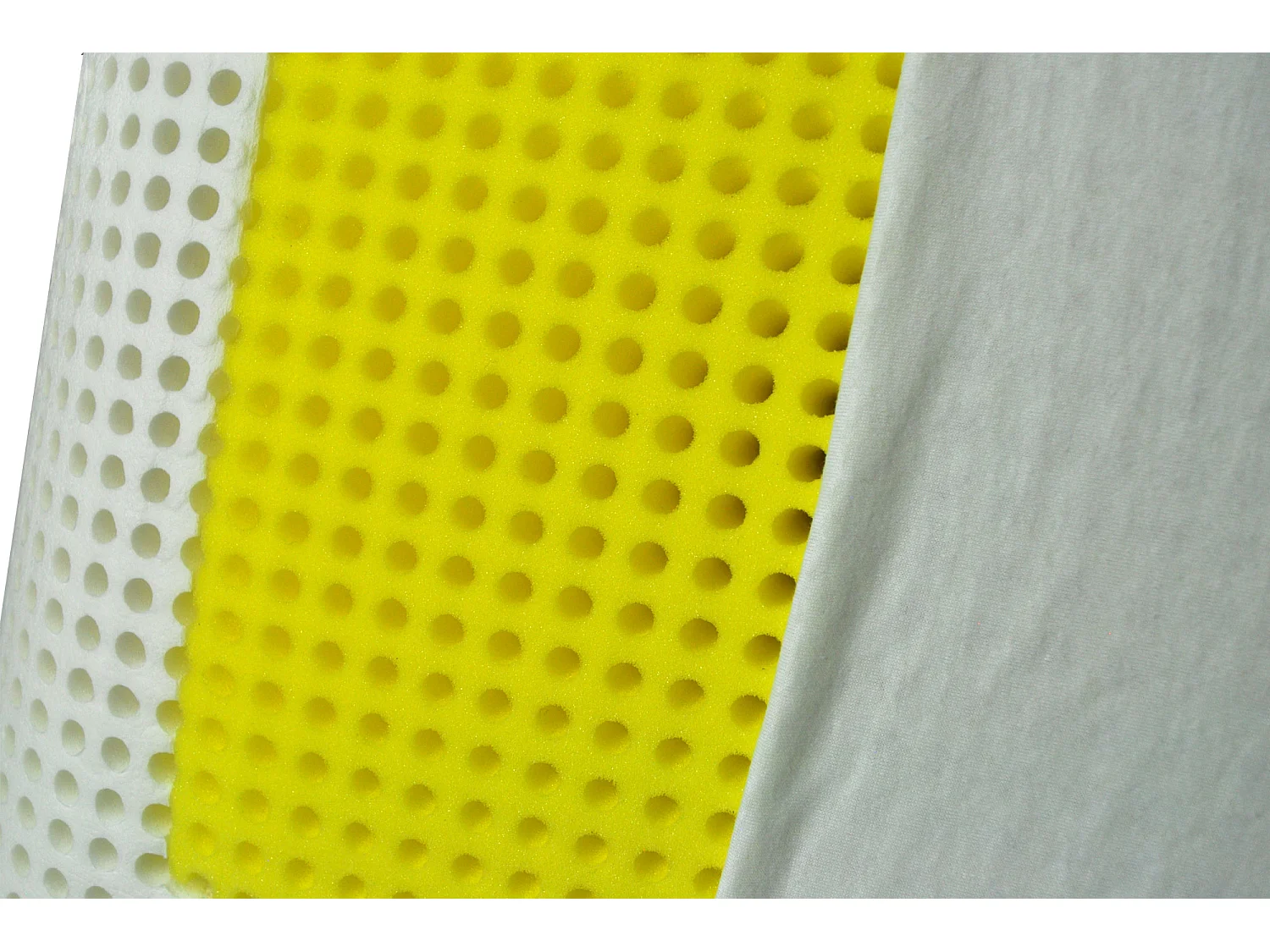 Cuscino memory foam saponetta, guanciale sfoderabile Giallo vivo