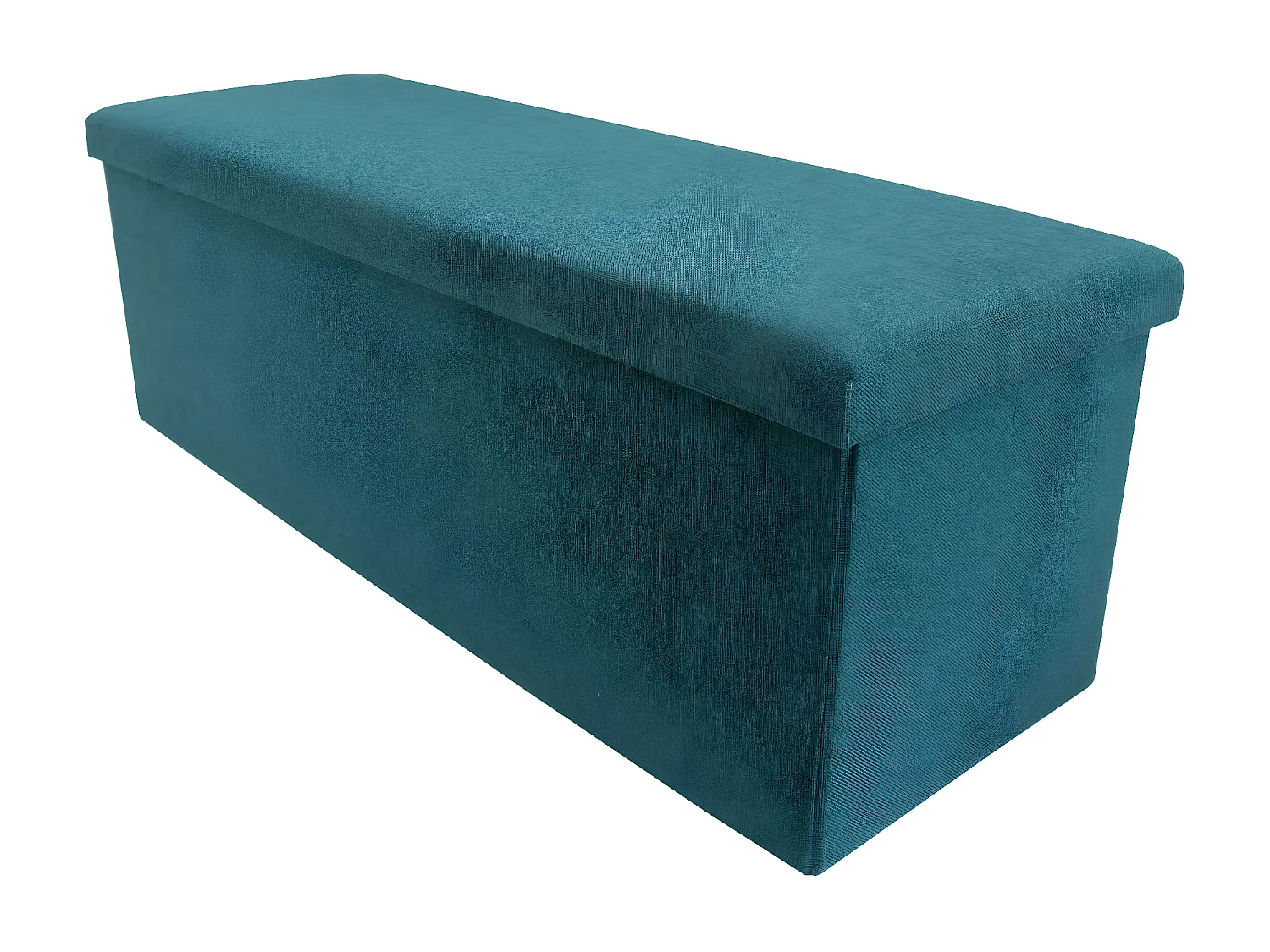 Rebecca Mobili Assento Otomano Dobrável Azul Claro 38x110x38